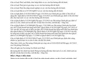 Thông tư 26/2016/TT-BTC cơ chế chính sách ưu đãi Côn Đảo Bà Rịa Vũng Tàu