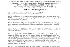 Quyết định 69/QĐ-UBND chính sách người có uy tín đồng bào dân tộc thiểu số đề án 9747-QĐ/TU Quảng Ngãi