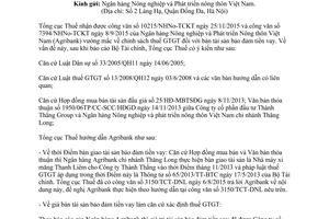 Công văn 484/TCT-DNL chính sách thuế giá trị gia tăng tài sản bảo đảm tiền vay 2016