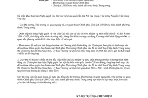 Công văn 833/VPCP-TH năm 2016 xây dựng Chương trình hành động thực hiện Nghị quyết Đại hội XII