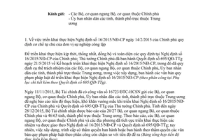 Công văn 1931/BTC-HCSN giao quyền tự chủ tài chính cho đơn vị sự nghiệp công lập