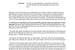 Công văn 411/LĐTBXH-BĐG hướng dẫn triển khai công tác bình đẳng giới 2016