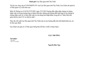 Công văn 196/GSQL-TH vướng mắc khác biệt nhỏ giữa chữ ký trên C/O chữ ký mẫu 2016