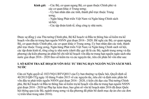 Công văn 916/BKHĐT-TH kiểm tra kế hoạch vốn đầu tư trung hạn nguồn ngân sách nhà nước 2016 2020