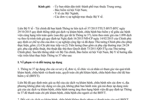 Công văn 824/BYT-KH-TC hướng dẫn thực hiện thông tư liên tịch 37/2015/TTLT-BYT-BTC