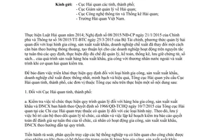Công văn 1171/TCHQ-GSQL thủ tục hải quan hàng hóa gia công sản xuất xuất khẩu doanh nghiệp chế xuất