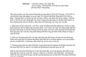 Công văn 449/LĐTBXH-VP đôn đốc thực hiện nhiệm vụ sau Tết Nguyên đán Bính Thân 2016