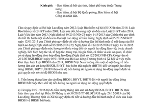 Công văn 489/BHXH-BT thu bảo hiểm xã hội y tế thất nghiệp giải quyết bảo hiểm xã hội 2016