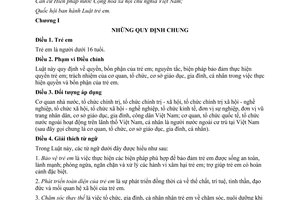 Luật trẻ em 2016