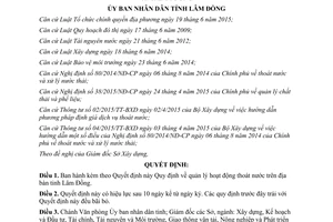 Quyết định 26/2016/QĐ-UBND Quy định về quản lý hoạt động thoát nước tỉnh Lâm Đồng 2016