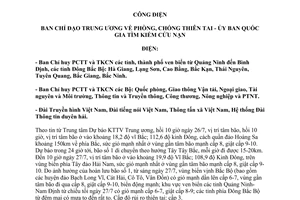 Công điện 13/CĐ-TW chủ động đối phó diễn biến bão 2016