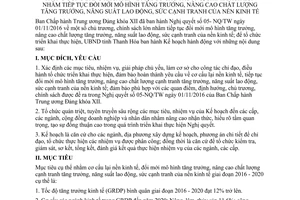 Kế hoạch 05/KH-UBND thực hiện Nghị quyết 05-NQ/TW Thanh Hóa 2017