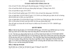Quyết định 01/2017/QĐ-UBND bãi bỏ 23/2010/QĐ-UBND điểm thực hiện hoạt động đầu tư Lào Cai