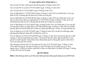 Quyết định 04/2017/QĐ-UBND giá dịch vụ do nhà nước định giá thẩm quyền định giá Ủy ban Sơn La