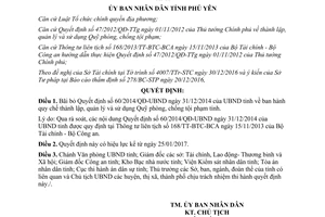 Quyết định 02/2017/QĐ-UBND bãi bỏ 60/2014/QĐ-UBND Phú Yên