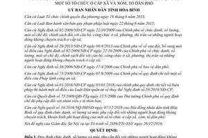 Quyết định 01/2017/QĐ-UBND chức danh số lượng mức phụ cấp người không chuyên trách Hoà Bình