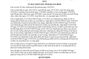 Quyết định 01/2017/QĐ-UBND trình tự thực hiện thủ tục hành chính dự án đầu tư có sử dụng đất Quảng Bình