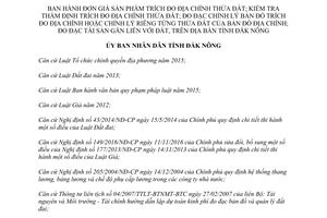 Quyết định 01/2017/QĐ-UBND đơn giá sản phẩm trích đo địa chính thẩm định đo địa chính Đắk Nông