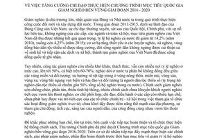 Chỉ thị 01/CT-TTg tăng cường chỉ đạo thực hiện Chương trình mục tiêu quốc gia Giảm nghèo bền vững 2017