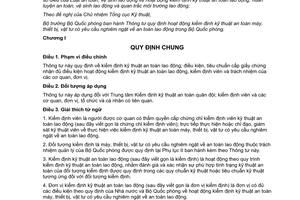 Thông tư 08/2017/TT-BQP hoạt động kiểm định kỹ thuật an toàn máy thiết bị vật tư trong Bộ Quốc phòng