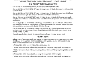 Quyết định 07/QĐ-UBND công bố thủ tục hành chính đăng ký giao dịch bảo đảm Bình Dương 2017
