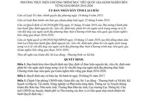 Quyết định 01/2017/QĐ-UBND phân bổ vốn ngân sách trung ương tỷ lệ vốn đối ứng ngân sách Lai Châu