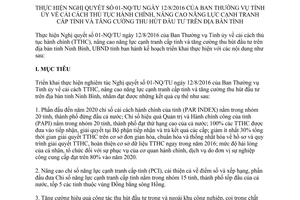 Kế hoạch 02/KH-UBND thực hiện 01-NQ/TU cải cách thủ tục hành chính thu hút đầu tư Ninh Bình 2017