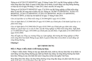 Văn bản hợp nhất 05/VBHN-BNNPTNT quy định quản lý khai thác từ tự nhiên nuôi động vật rừng 2017