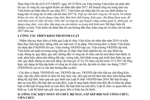 Hướng dẫn 15/HD-VKSTC thực hiện công tác tổ chức cán bộ 2017