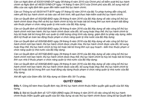 Quyết định 111/QĐ-UBND thủ tục hành chính thuộc thẩm quyền giải quyết của Sở Xây dựng Cần Thơ 2017