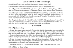 Quyết định 05/2017/QĐ-UBND chức năng nhiệm vụ quyền hạn cơ cấu biên chế Sở Y tế Ninh Thuận