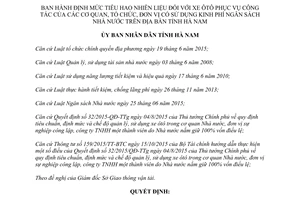 Quyết định 02/2017/QĐ-UBND định mức tiêu hao nhiên liệu xe ôtô phục vụ công tác cơ quan Hà Nam