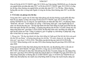 Hướng dẫn 09/HD-VKSTC công tác thi đua đề nghị khen thưởng xét tặng kỷ niệm chương 2017