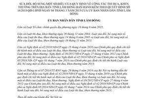 Quyết định 03/2017/QĐ-UBND sửa đổi Quy định công tác thi đua khen thưởng Lâm Đồng