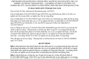 Quyết định 01/2017/QĐ-UBND quản lý sử dụng kinh phí xử lý hành chính vào cơ sở cai nghiện Quảng Nam