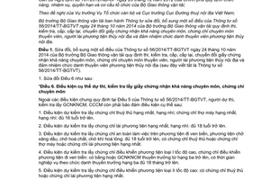 Thông tư 02/2017/TT-BGTVT sửa đổi 56/2014/TT-BGTVT giấy chứng nhận thuyền viên