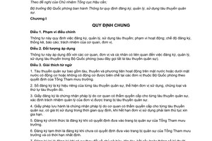Thông tư 32/2017/TT-BQP đăng ký quản lý sử dụng tàu thuyền quân sự