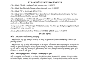 Quyết định 354/2017/QĐ-UBND giá dịch vụ sử dụng đò phà địa phương quản lý Quảng Ninh