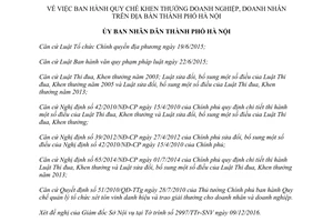 Quyết định 02/2017/QĐ-UBND Quy chế khen thưởng doanh nghiệp doanh nhân Hà Nội