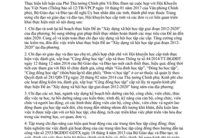 Công văn 162/BGDĐT-GDTX thực hiện kết luận của Phó Thủ tướng cuộc họp Hội Khuyến học Việt Nam 2017