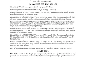 Quyết định 06/2017/QĐ-UBND quản lý nhà nước an toàn thực phẩm cơ sở sản xuất kinh doanh Đắk Lắk