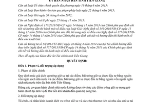 Quyết định 02/2017/QĐ-UBND giá dịch vụ trông giữ xe tỉnh Tiền Giang