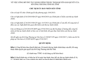 Quyết định 534/QĐ-UBND 2017 thủ tục hành chính thẩm quyền Sở Công Thương Hà Tĩnh