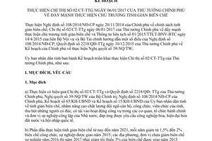 Kế hoạch 34/KH-UBND thực hiện 02/CT-TTg đẩy mạnh thực hiện chủ trương tinh giản biên chế Huế 2017