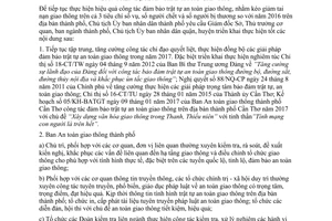 Chỉ thị 03/CT-UBND tăng cường giải pháp đảm bảo trật tự an toàn giao thông Cần Thơ 2017