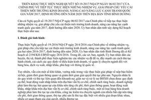 Kế hoạch 598/KH-UBND cải thiện môi trường kinh doanh năng lực cạnh tranh quốc gia Bình Dương 2017