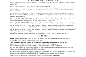 Quyết định 08/2017/QĐ-UBND Tiếp cận điện năng lưới điện trung áp An Giang