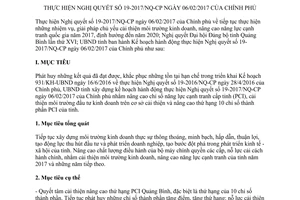 Kế hoạch 278/KH-UBND năm 2017 thực hiện Nghị quyết 19-2017/NQ-CP tỉnh Quảng Bình