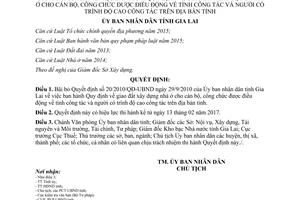 Quyết định 05/2017/QĐ-UBND bãi bỏ 20/2010/QĐ-UBND giao đất xây dựng nhà ở cho cán bộ Gia Lai