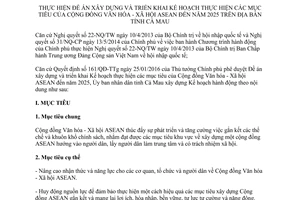 Kế hoạch 09/KH-UBND Kế hoạch thực hiện mục tiêu Cộng đồng Văn hóa Xã hội ASEAN Cà Mau 2017